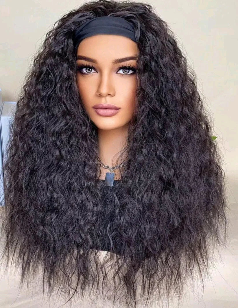 Headband Wig Frizzy - Human Blend